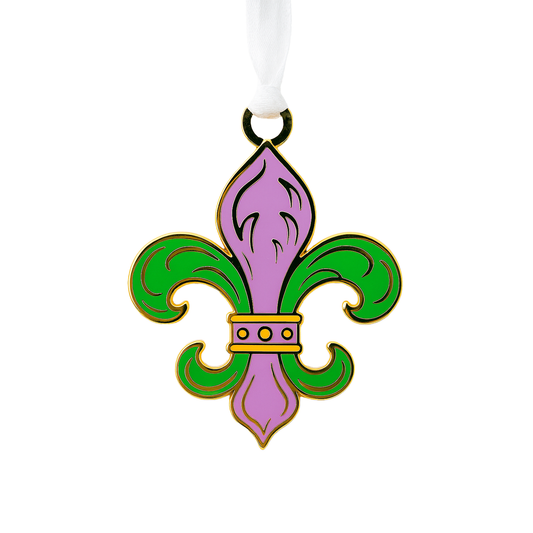 Fleur de Lis Enamel Ornament