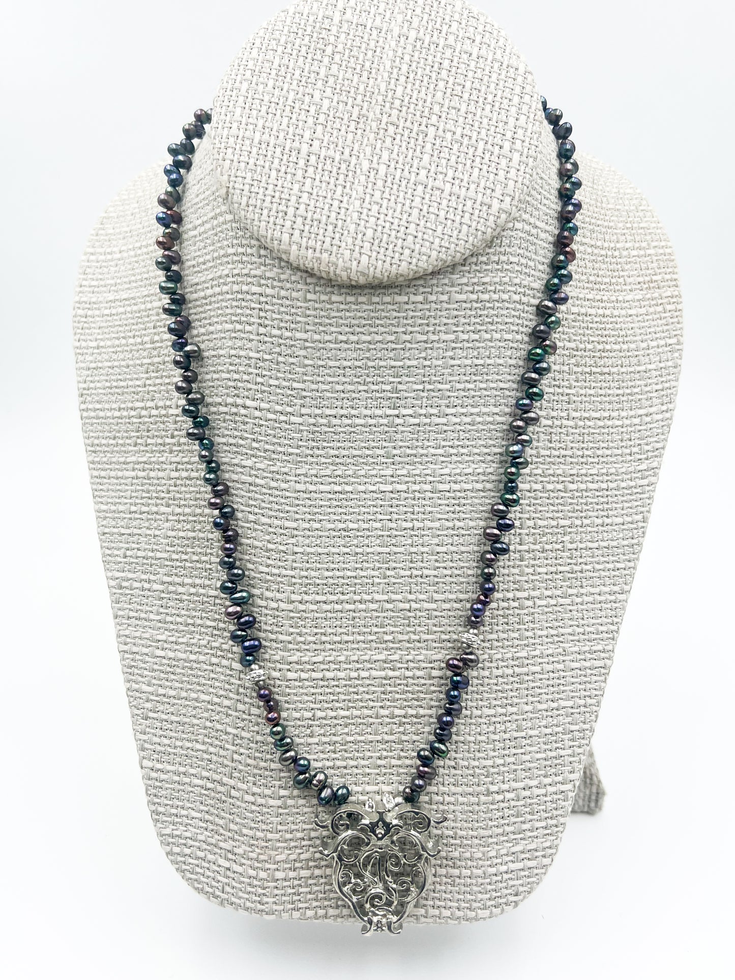 Almonaster Pontalba Peacock Pearl Necklace