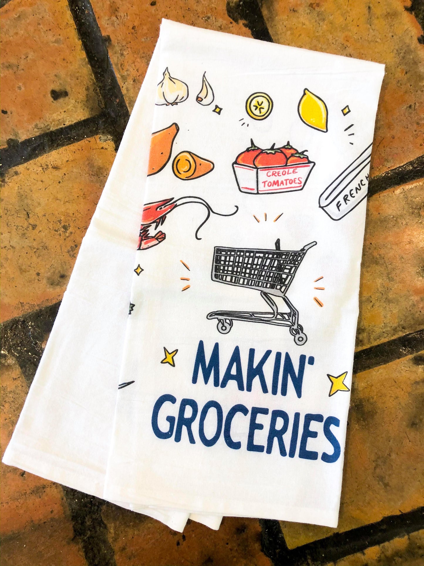 Makin' Groceries Dish Towel