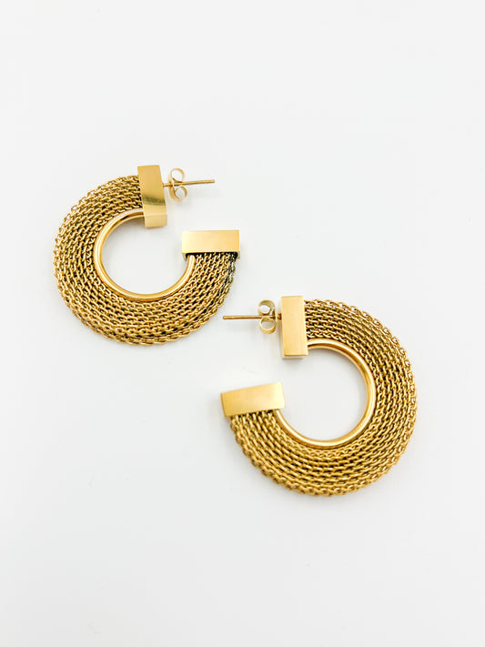 Holly Hoop Earrings