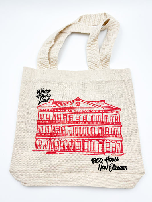 Where History Lives Mini Canvas Tote