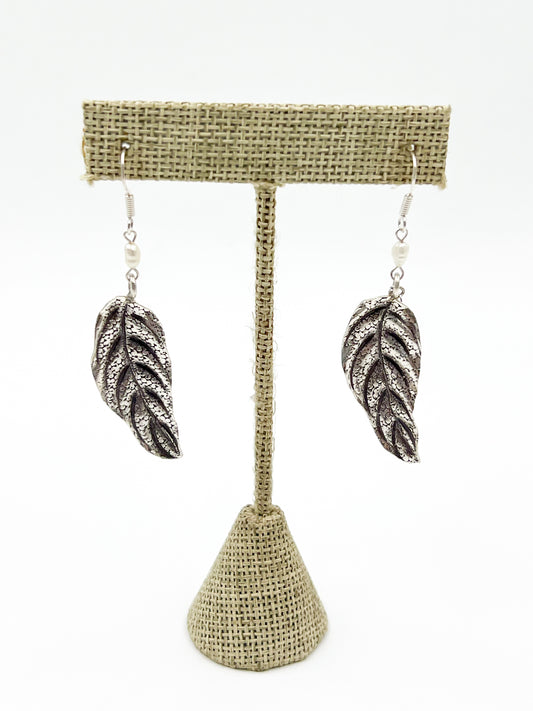 Large Leaf Earrings