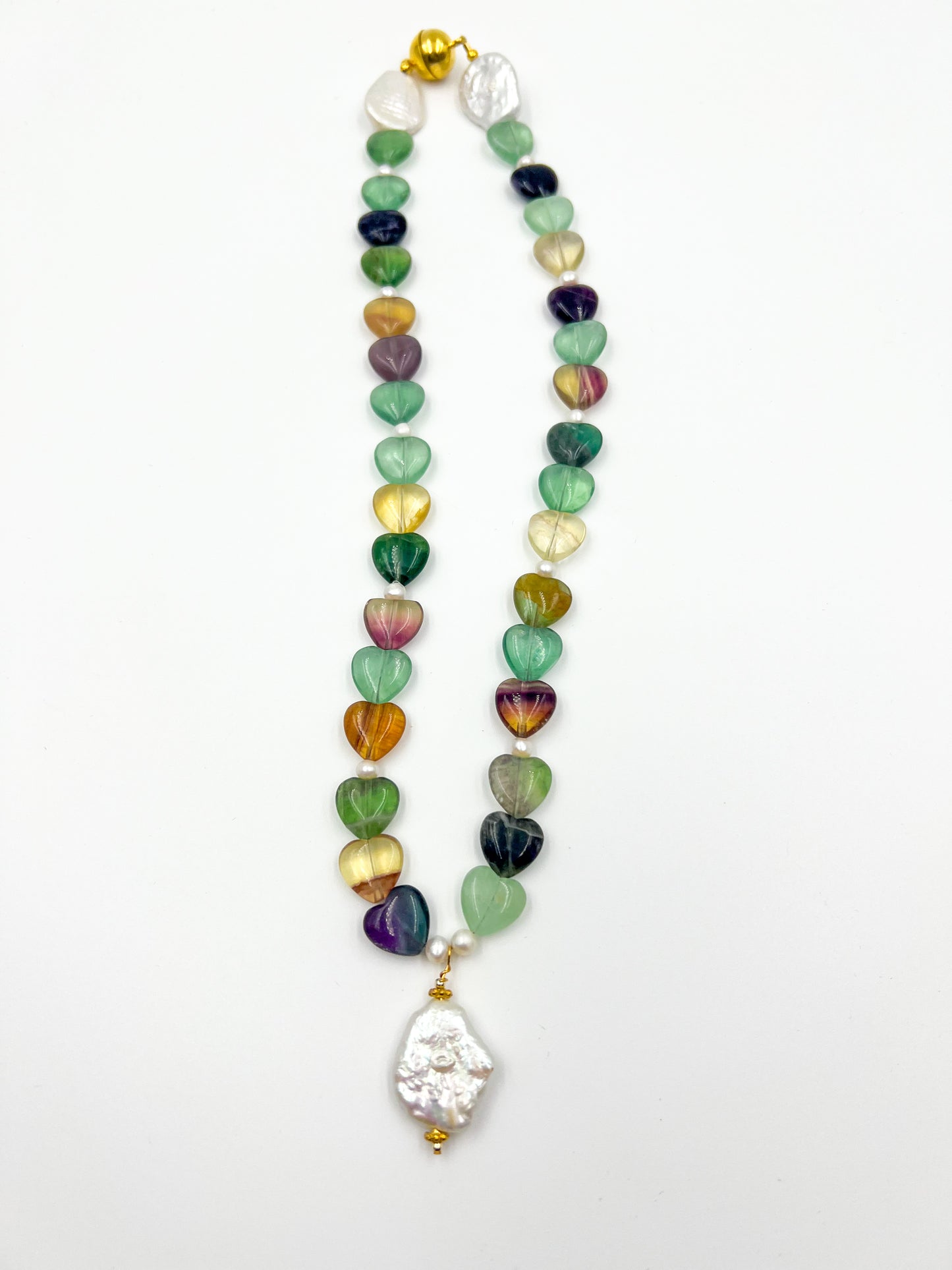 Rainbow Fluorite Necklace
