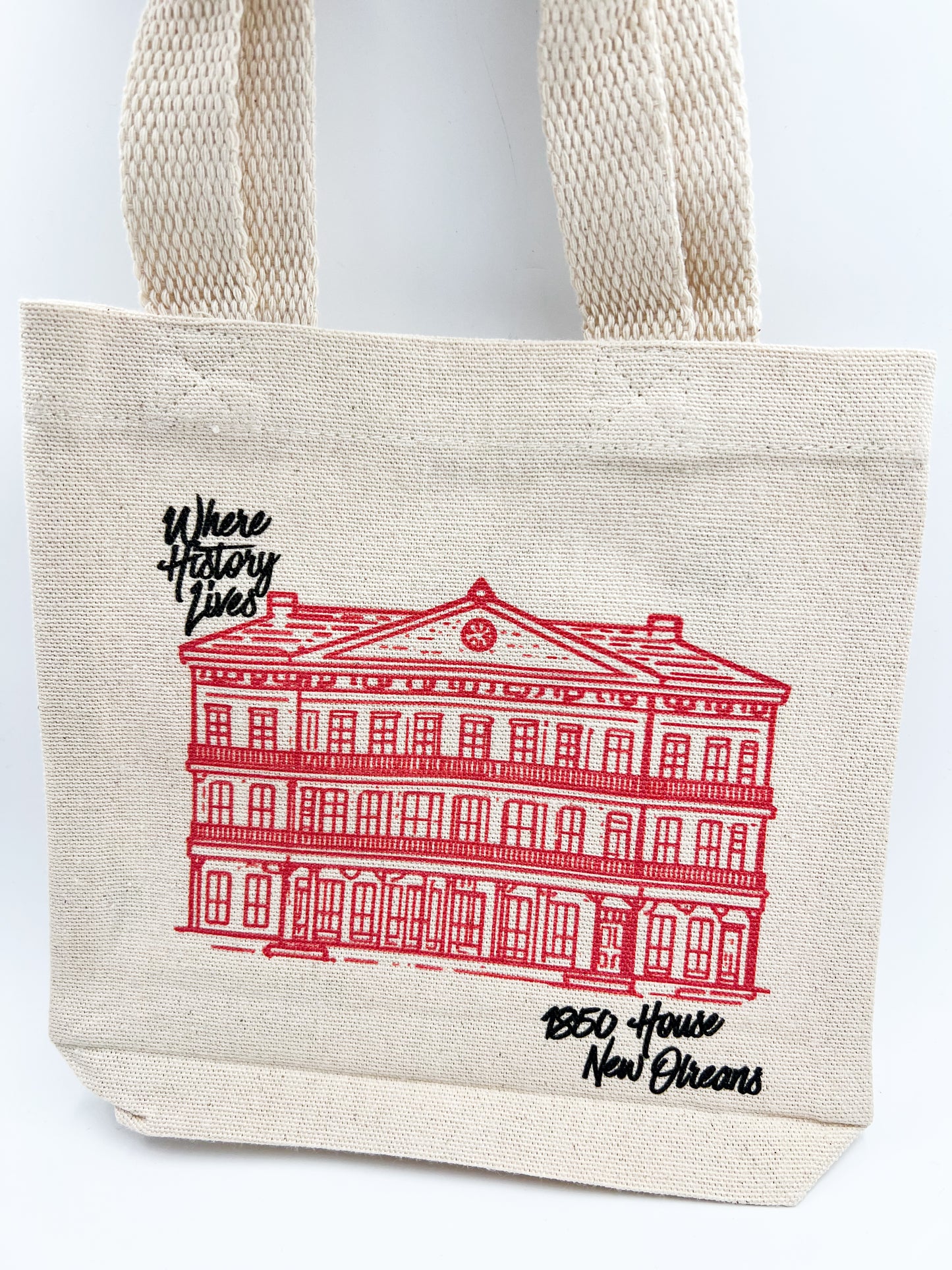Where History Lives Mini Canvas Tote
