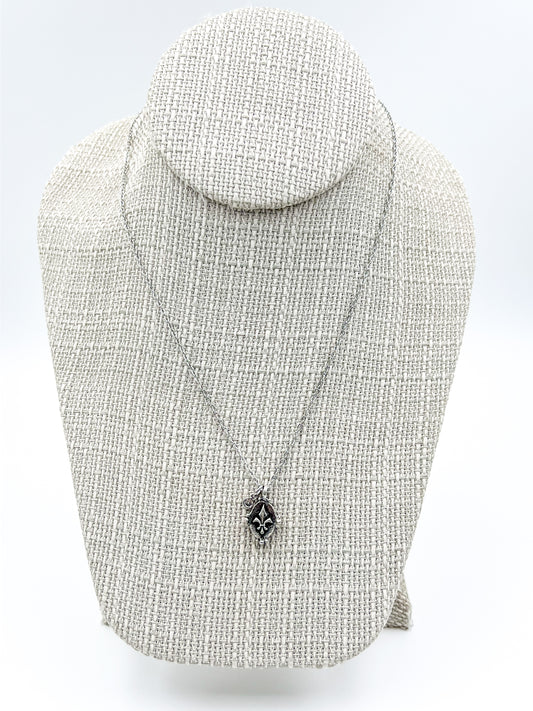 Fleur De Lis Silver Necklace
