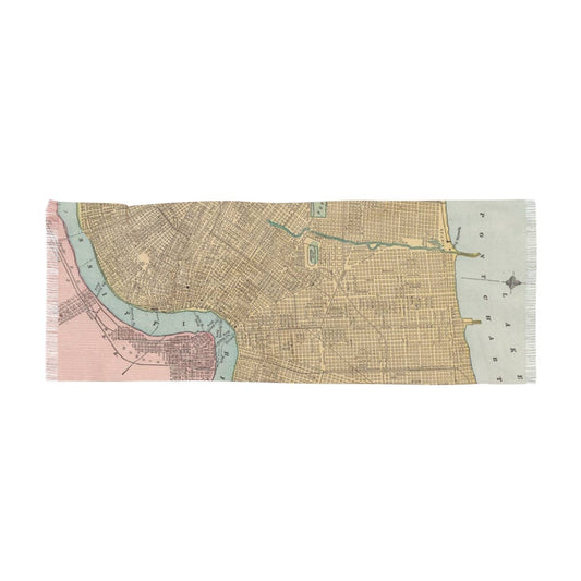 New Orleans Map Scarf