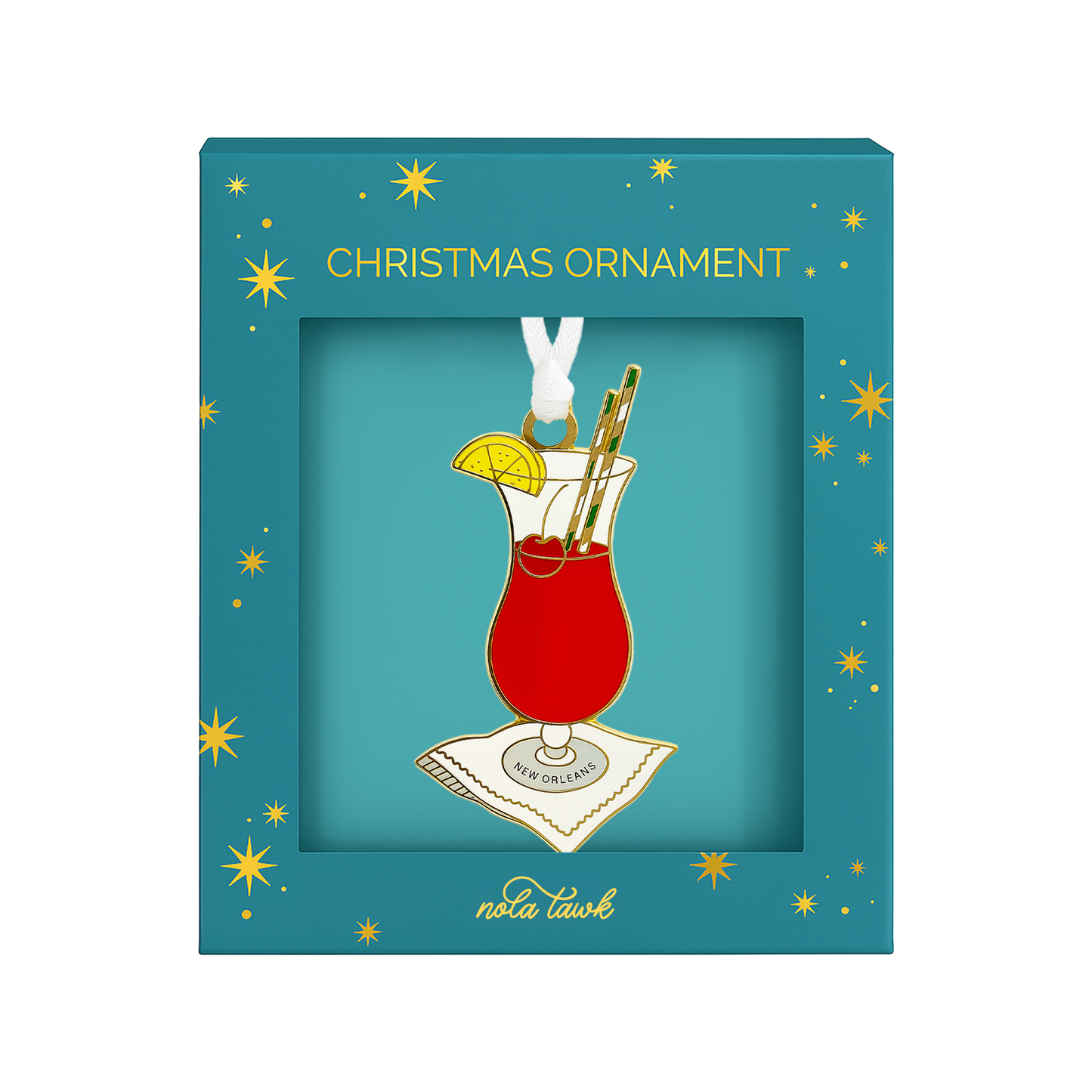 Hurricane Enamel Ornament