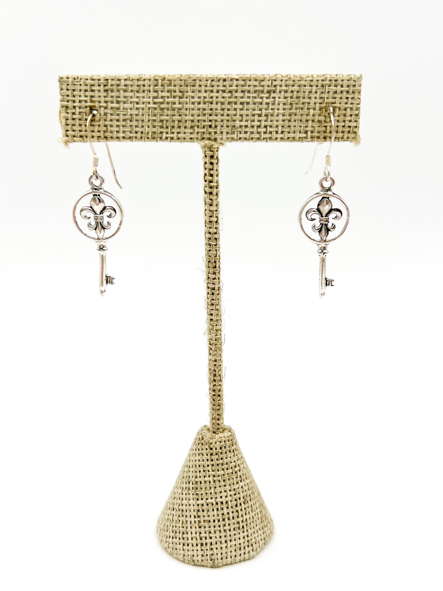 Fleur De Lis Key Earrings