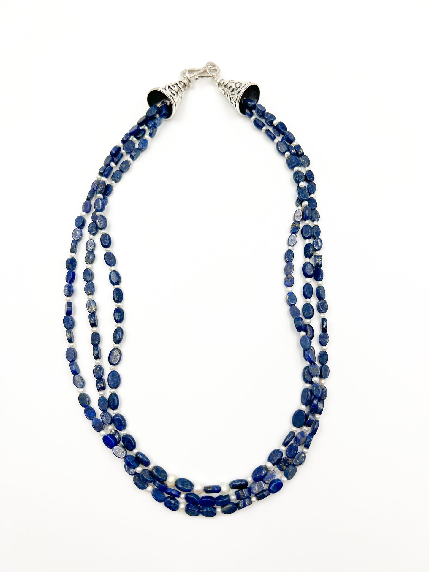 Lapis & Freshwater Pearl Necklace