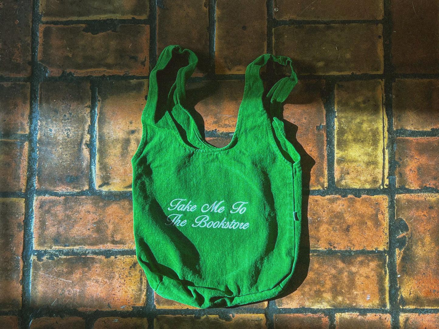 "Take Me To The Bookstore" Bag in Green