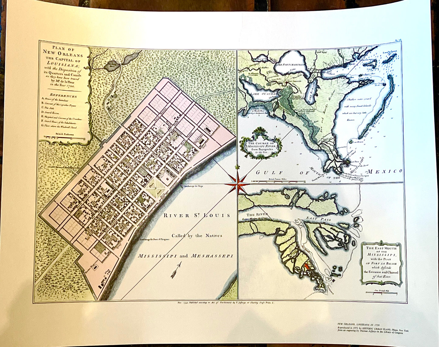 New Orleans 1759 Map