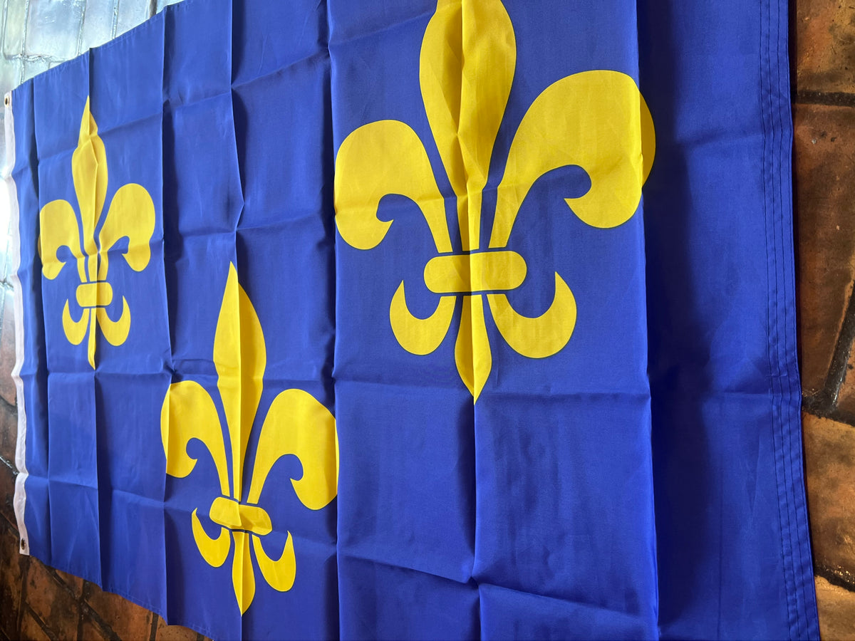 Bandera de tres flores de lis