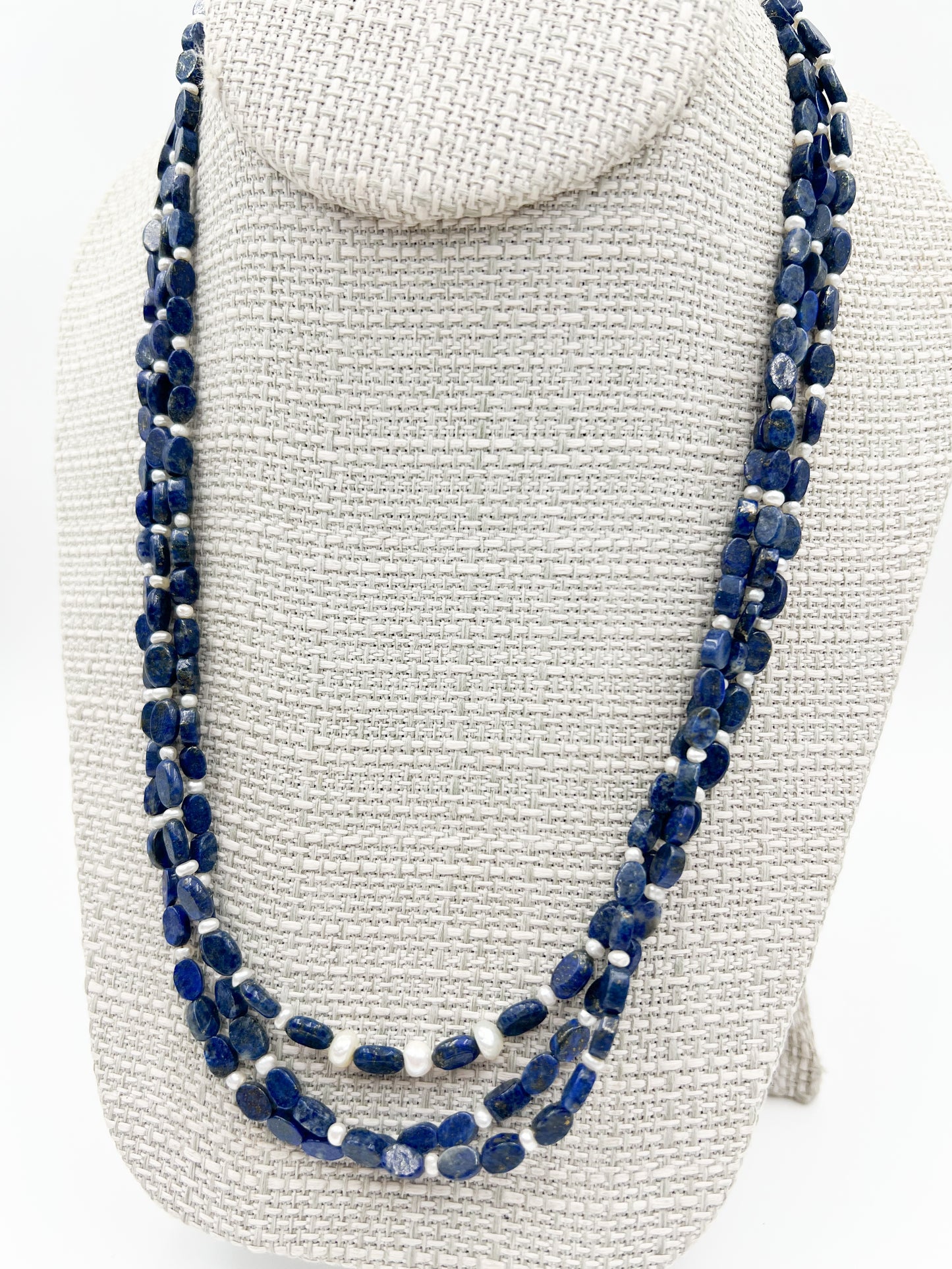 Lapis & Freshwater Pearl Necklace
