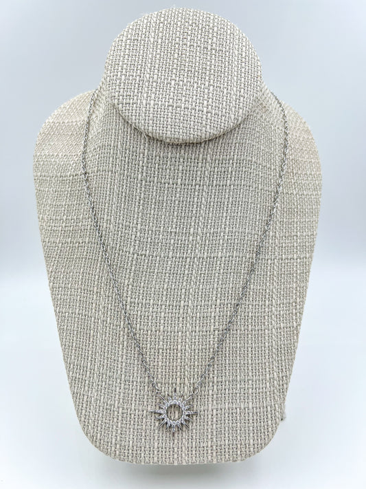 Silver Sun Necklace