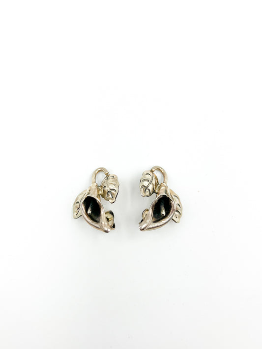Calla Lily Sterling Silver Earring