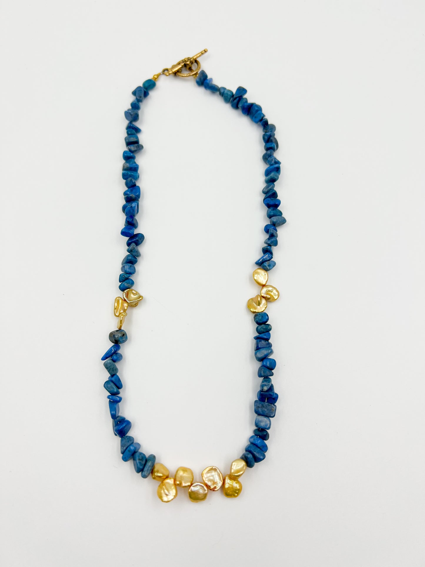 Sodalite and Freshwater Pearl Necklace
