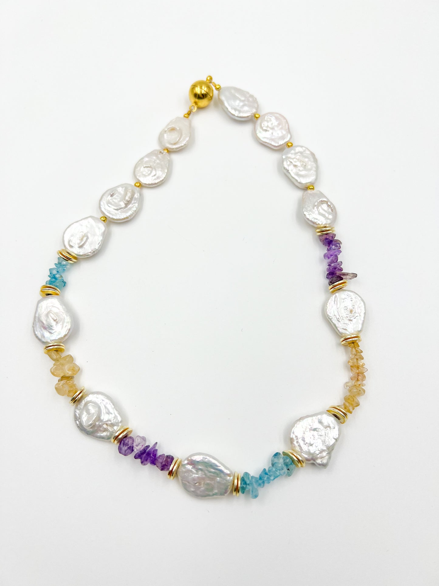 Freshwater Pearl & Quartz Necklace