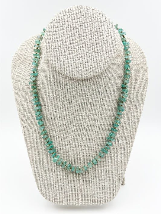Blue Apatite Necklace