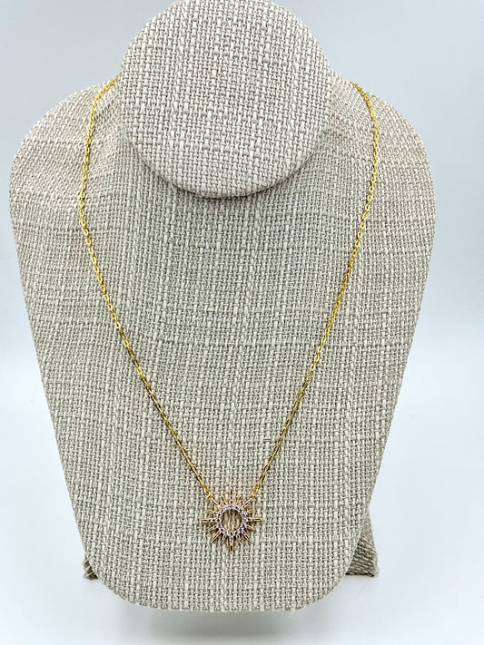 Gold Sun Necklace