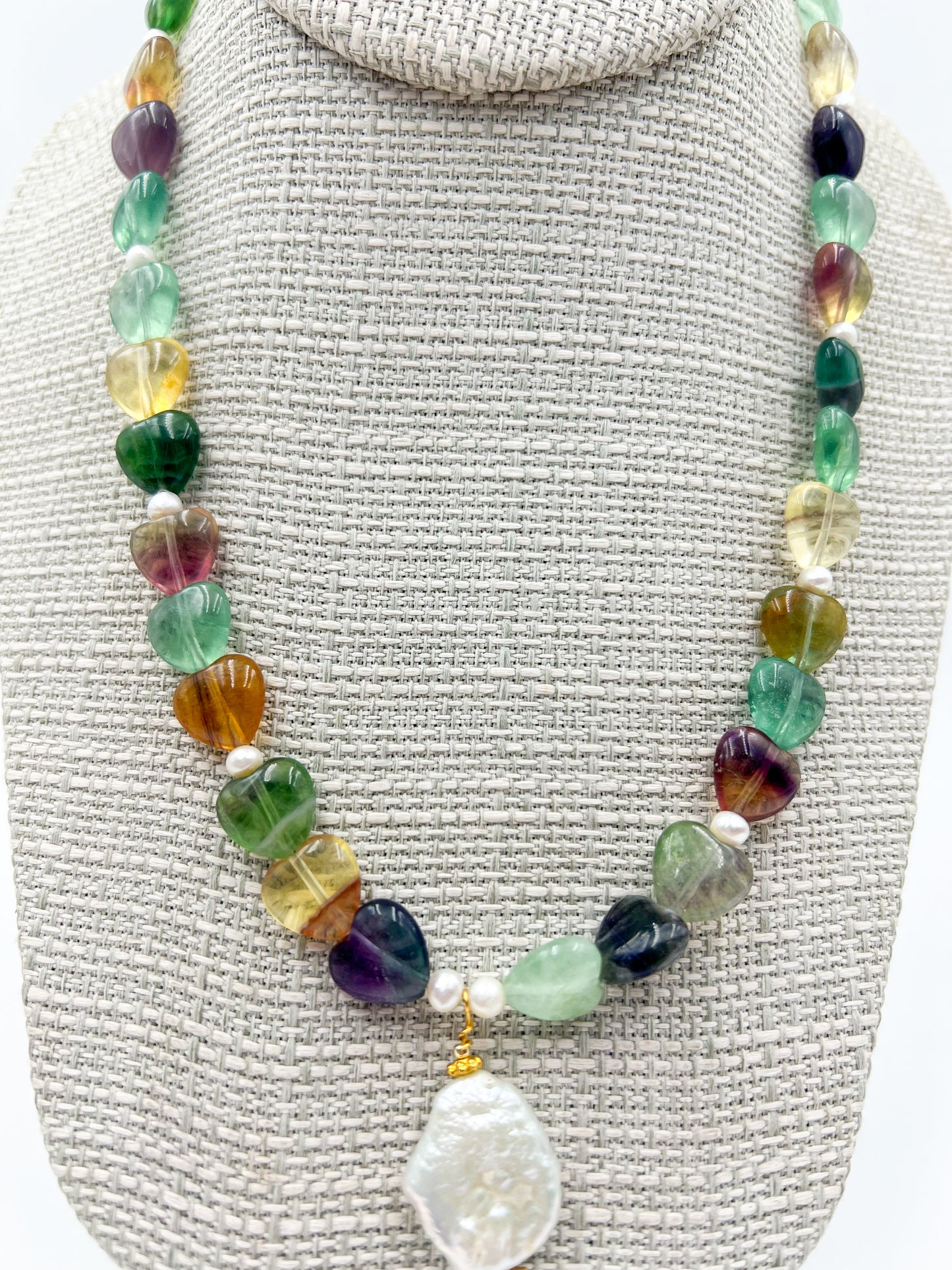 Rainbow Fluorite Necklace