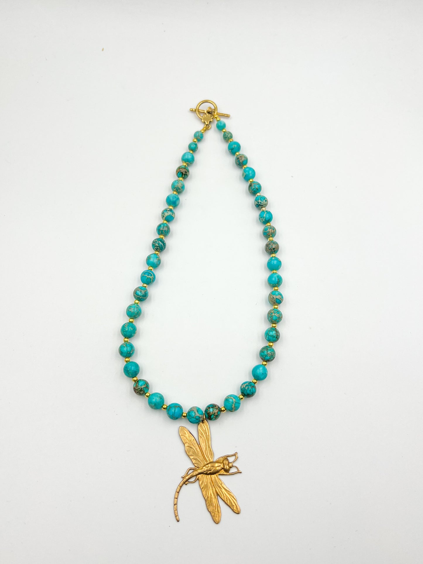 Turquoise Dragonfly Necklace