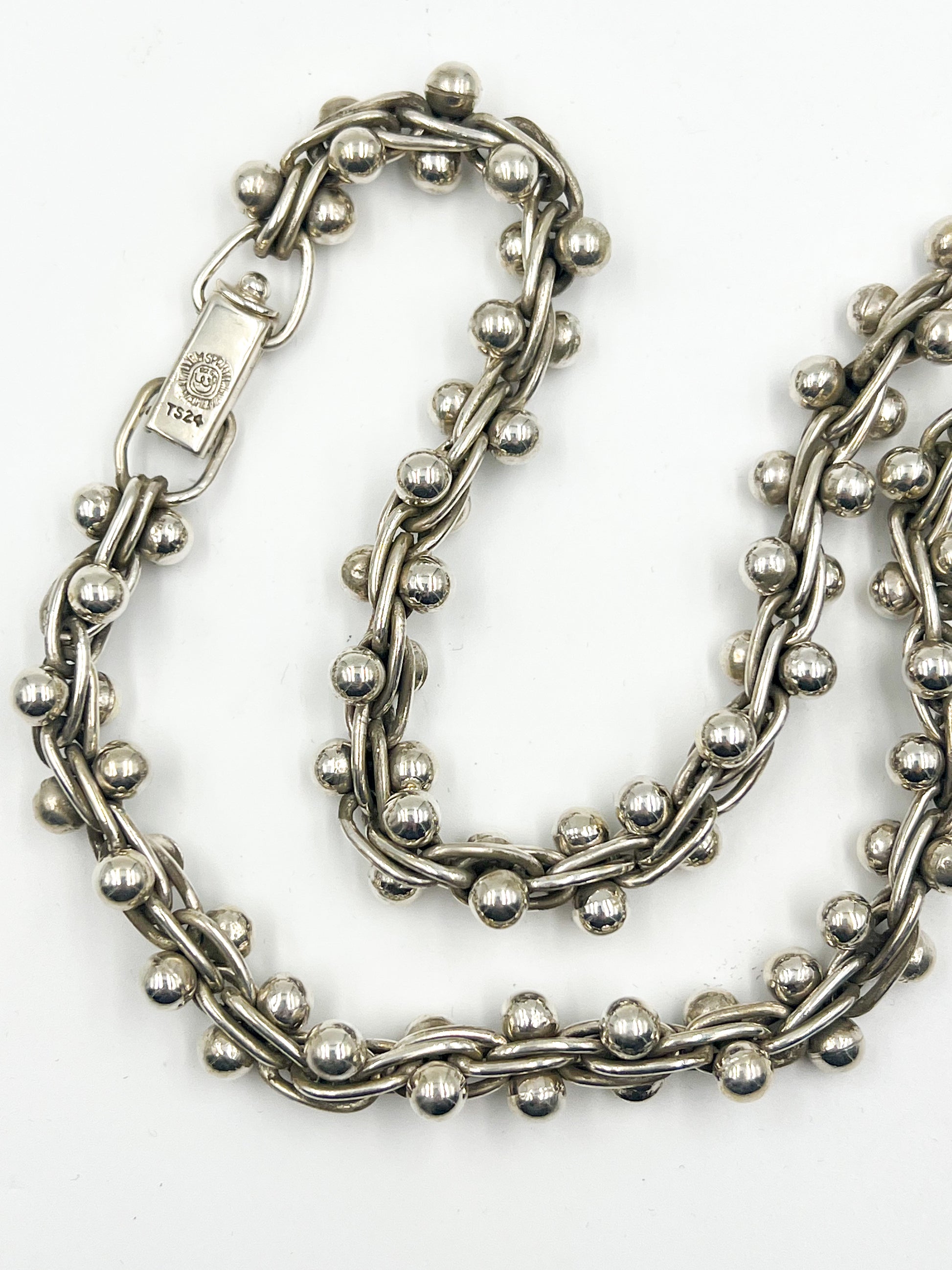 Spratling Silver Triple Link Necklace – 1850 House Museum Store