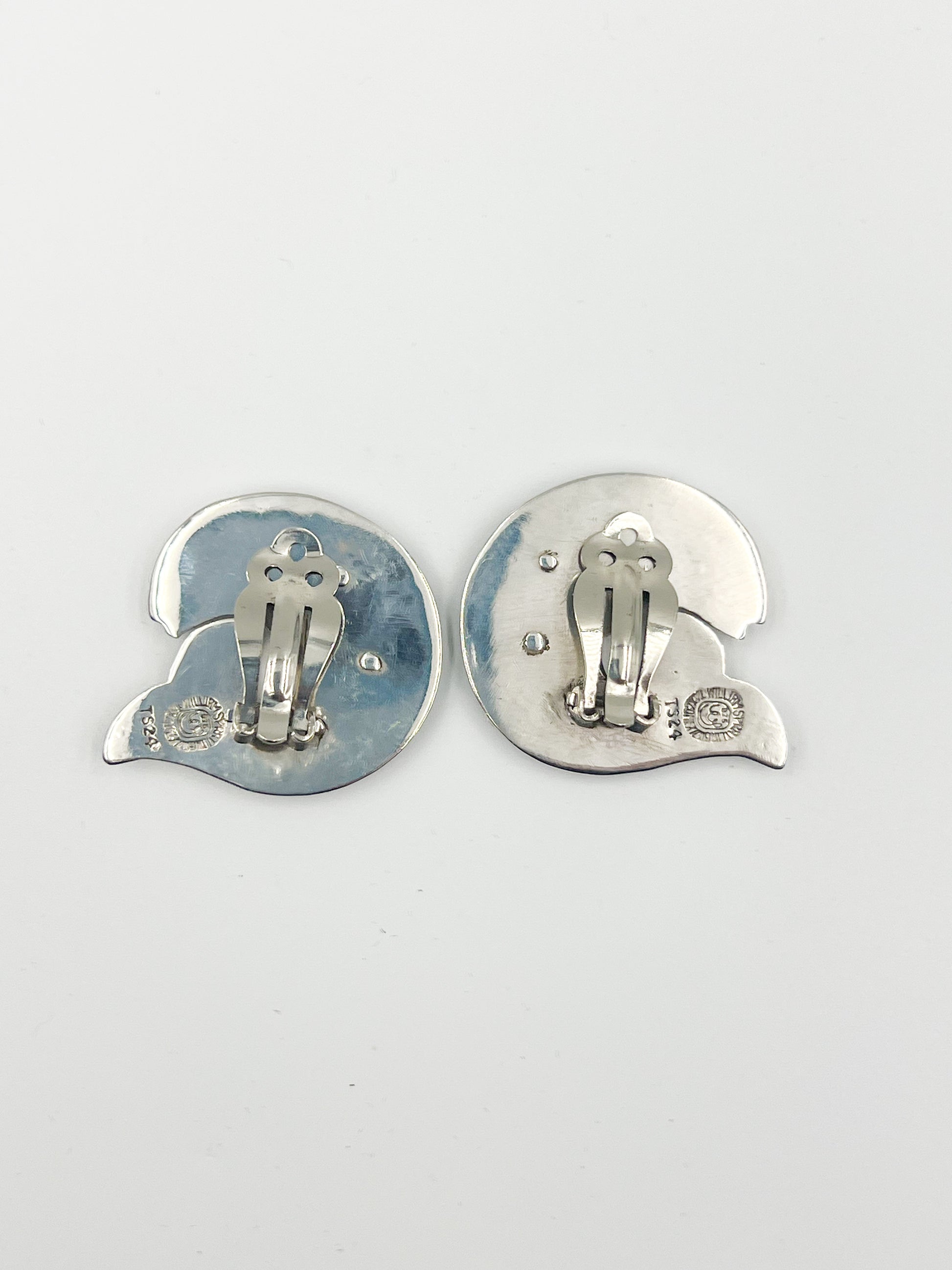 Sterling Silver and Ebony Fish Clip Earrings are made with durable black/brown hardwood. Silver and Ebony colors make them stand out. All items made after 1979 under Sucesores de William Spratling are marked with TS-24 Mexican registry mark and vintage Spratling hallmark.