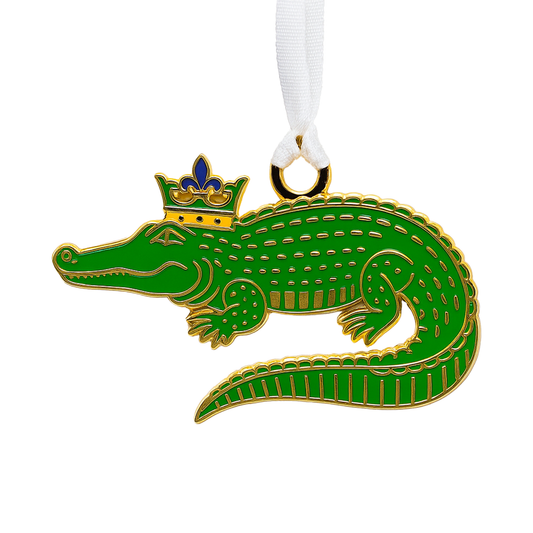 Alligator Enamel Ornament