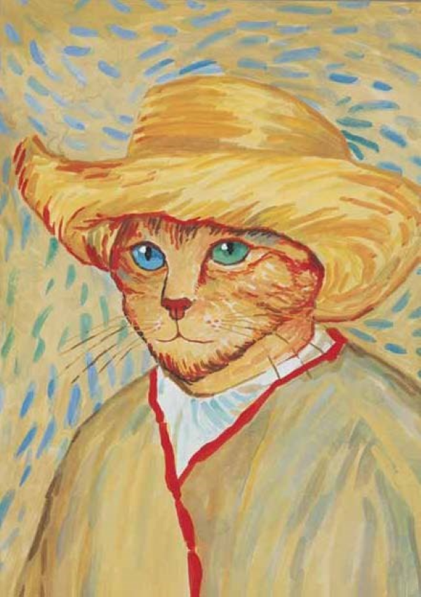 Notecard Box Set: Cats in Art