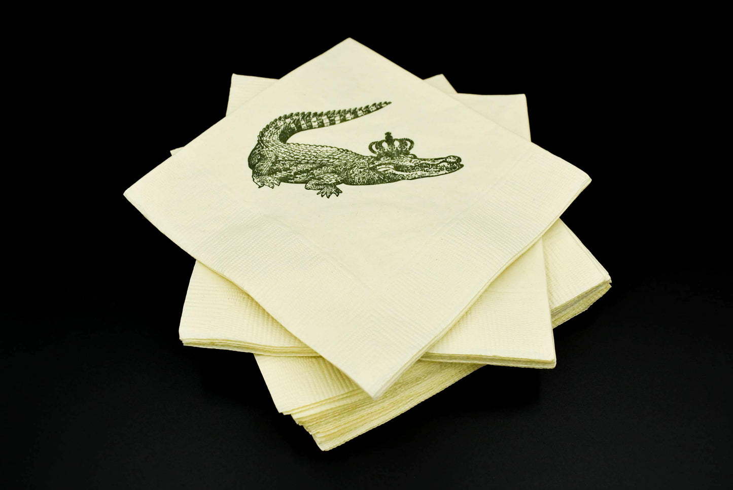 Servilletas de cóctel de cocodrilo