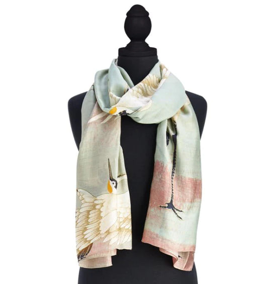 Aqua Heron Scarf
