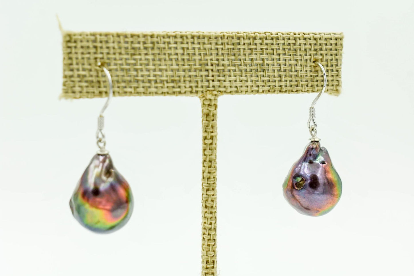 Black Baroque Pearl Earring