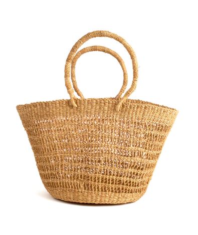 Neutral Woven Handbag