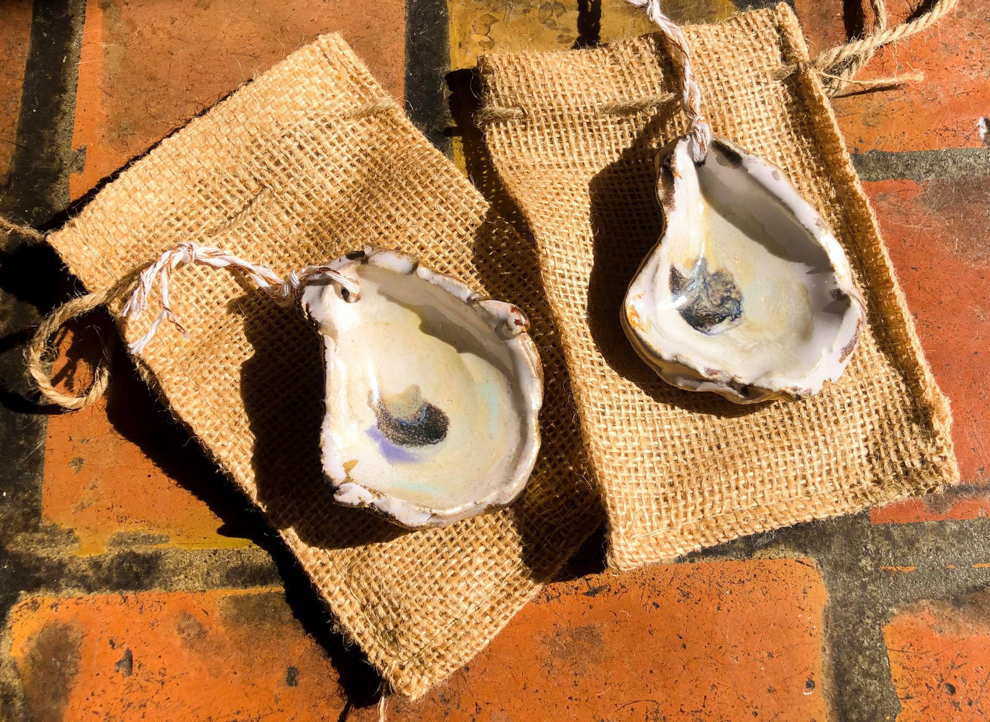 Ceramic Oyster Ornaments