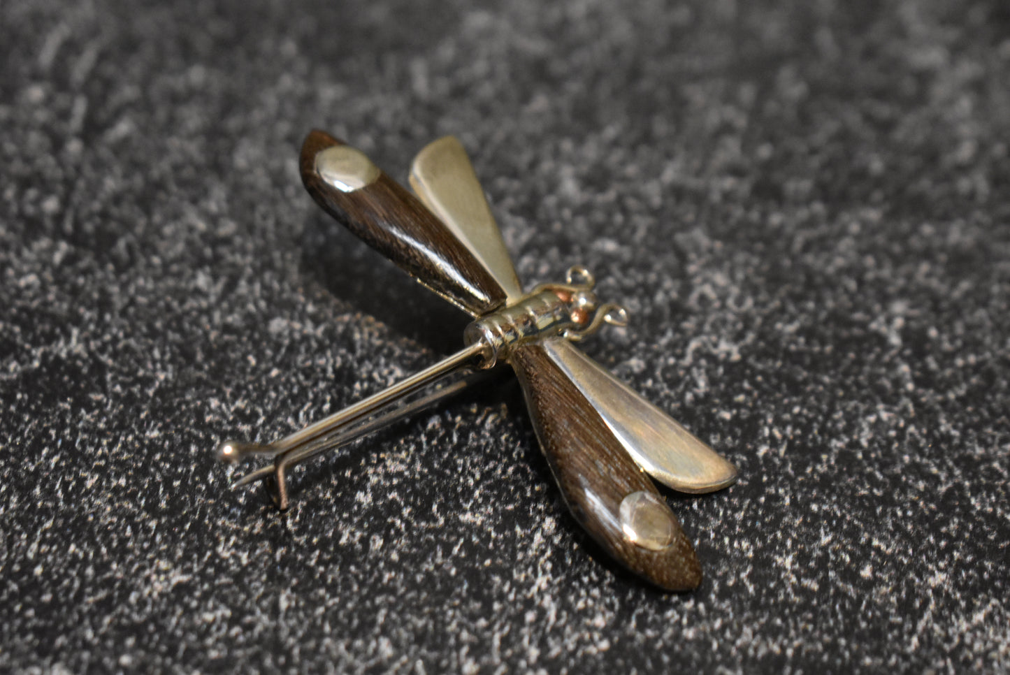 Spratling Silver and Ebony Dragonfly Pin