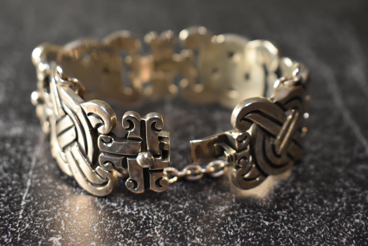 Spratling Silver Cross Bracelet