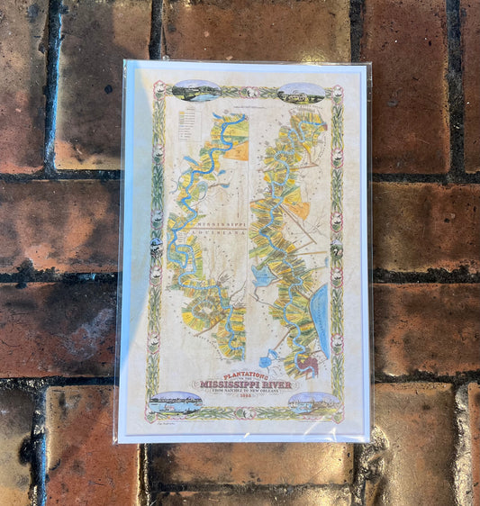 Mapa impreso de regalo de Persac de 11" x 14"