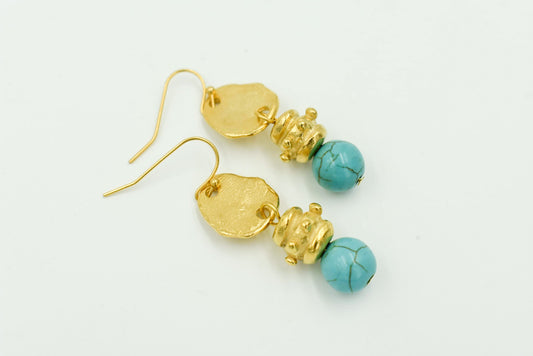 Turquoise Bead Earring