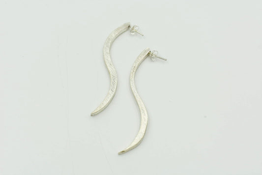 Sterling Silver Twister Earring