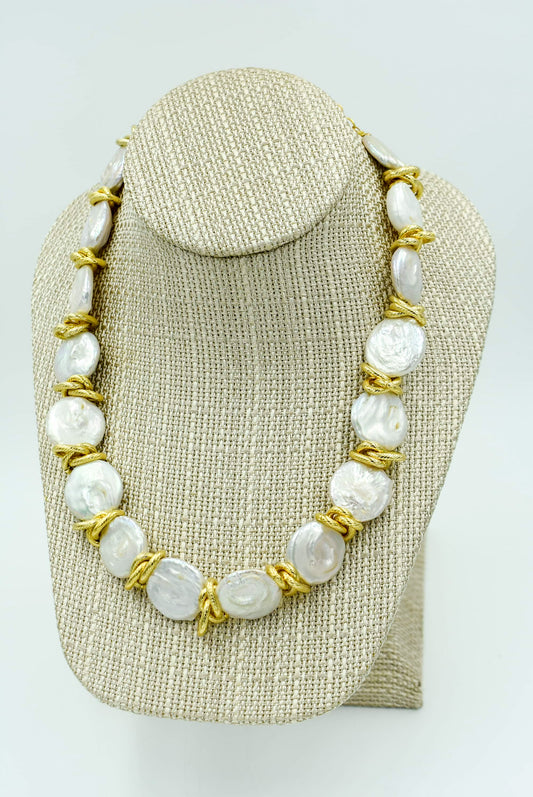 Coin Pearl Necklace