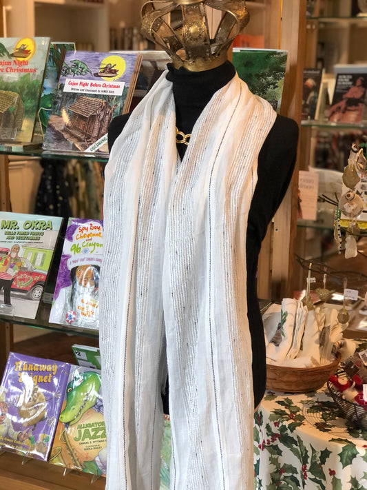 Gauze Stripe Scarf