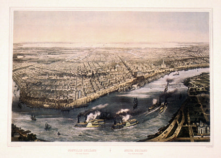New Orleans 1851 Map