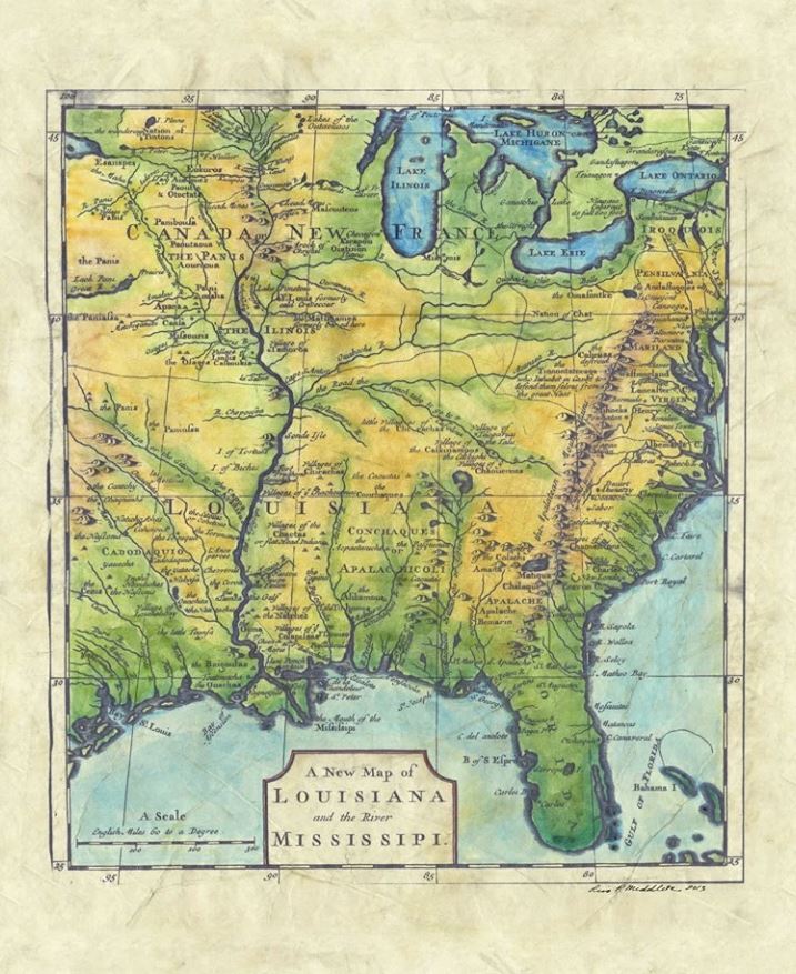 New Map of Louisiana