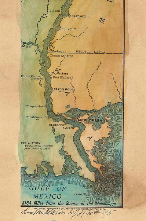 Mississippi River Map 1887